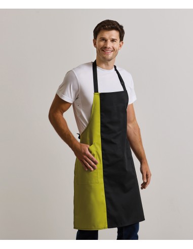 PRE-PR162-Colours Collection Contrast Bib Apron
